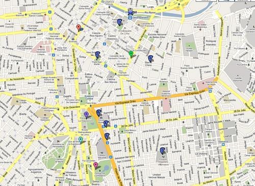 Lima peru buss rute kart