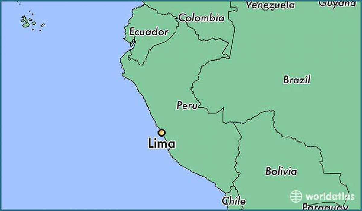 Lima peru på verdenskartet