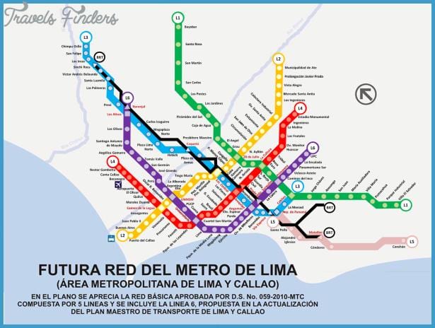 Kart over metropolitano Lima